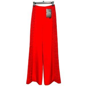 Women's Pants with Lace. Red. Size S. Long. NWT